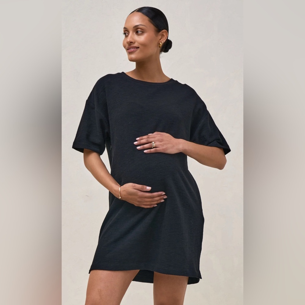 Bae The Label black nursing tee dress